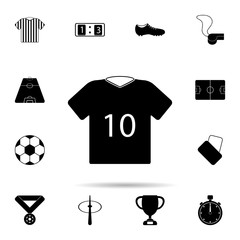 Fototapeta na wymiar soccer jersey icon. Universal set of football for website design and development, app development