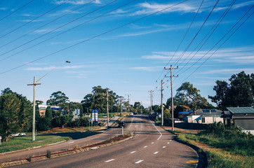 Fototapeta na wymiar traffic in the city, Newcastle Australia
