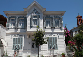 Old house at Prince Island Buyukada in Marmara Sea, Istanbul, Turkey.