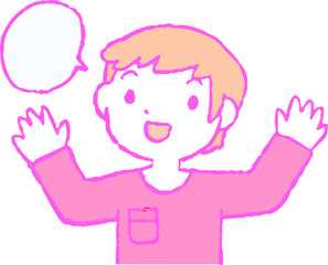 Pop Illustration of cute people having a conversation