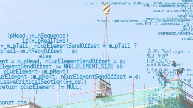 Program codes and construction lifting machine