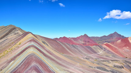 Paysage coloré dans la région de Cusco, Pérou