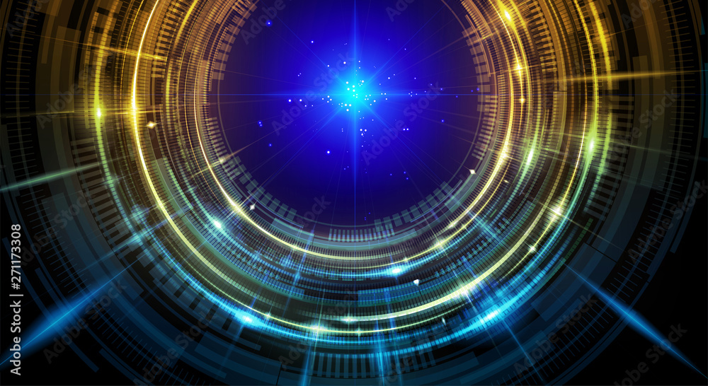 Aufkleber an abstract rotating frame in futuristic style. it is suitable for being as a background template, o