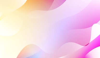 Geometric Wave Shape with Gradient Blurred Abstract Background. For Greeting Card, Flyer, Poster, Brochure, Banner Calendar. Vector Illustration.
