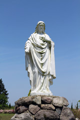 The statue of Jesus at Trappist Monastery of Our Lady of the Annunciation in Japan