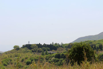 Obraz premium Faraway Church of Trappist Monastery of Our Lady of the Annunciation in Japan