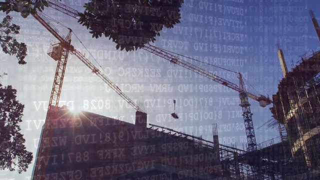 Tower crane and binary codes