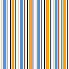 Obraz premium Stripe seamless pattern with Orange, white and black colors vertical parallel stripes.Vector abstract background.