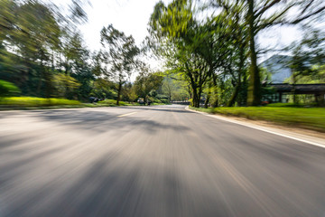 Fototapeta premium empty road in city