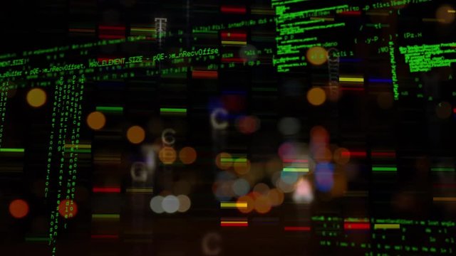 Program codes and bokeh lights