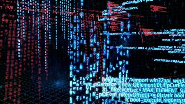 Program codes and square patterns