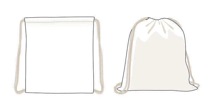 Drawstring Bag Template Set