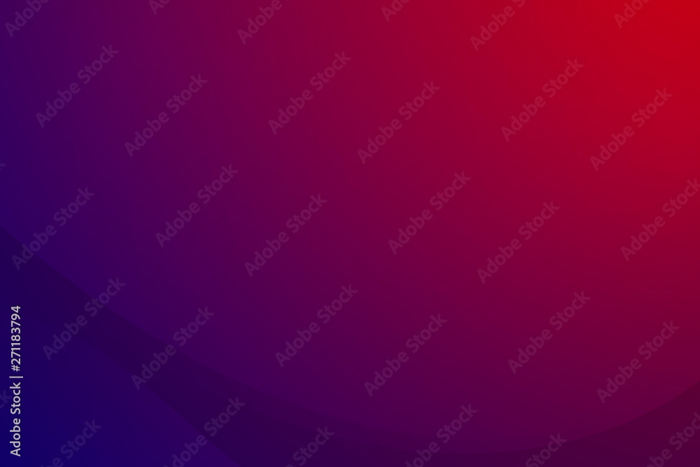 Canvas Prints abstract liquid red blue color background, fluid gradient shape composition.