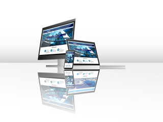 website on computer laptop tablet phone