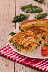 Spanakopita, greek spinach pie. 