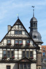 Fototapeta na wymiar Höxter - Historisches Rathaus, Nordrhein-Westfalen, Deutschland, Europa