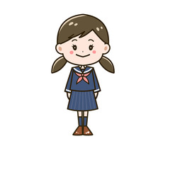 女の子　立ち絵　イラスト