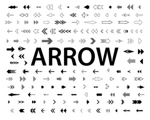 Arrows vector collection with elegant style and black color. Arrow. Arrows vector collection