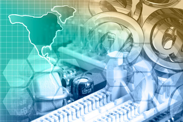 Device, mail signs and map