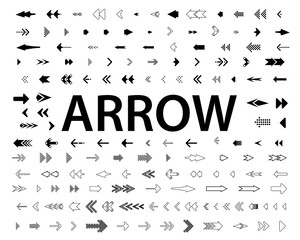 Arrows vector collection with elegant style and black color. Arrow. Arrows vector collection