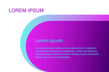 Vector abstract design banner web template.