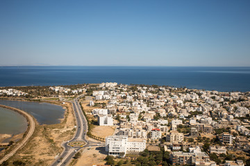 vue a&eacute;rienne de Monastir