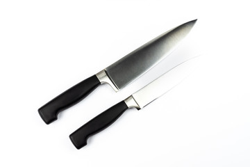 Butcher knifes, isolated on white