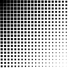 black squares decreased from one corner to another, vector background