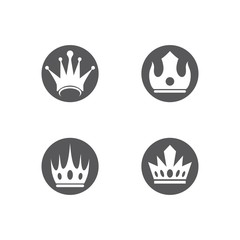 Crown logo template vector illustration