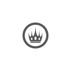 Crown logo template vector illustration