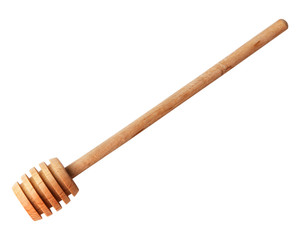 Spoon for honey. Isolated on white background.