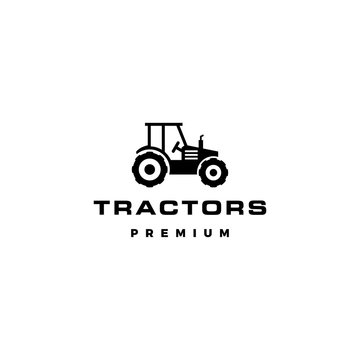 tractor logo vector icon illustration