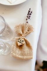 Light purple flower lavander decoration for wedding dinning table 