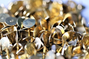 closeup of pins