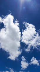blue sky background with white clouds
