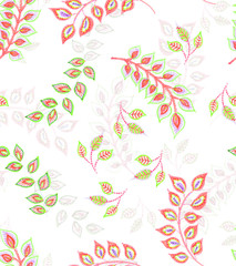 Seamless Pattern : Watercolor Paisley Style