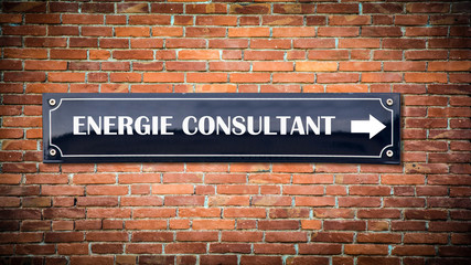 Fototapeta premium Street Sign ENERGY CONSULTANT