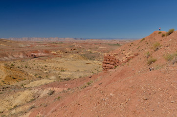 San Rafael swell and San Rafael river valley scenic view from Intestate 70 Highway (Emery County, Utah, USA)