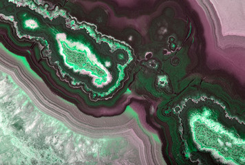 texture of green and purple agate