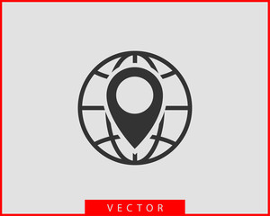 Map icons. Marker pointer. Pin location vector icon. GPS navigation symbol.