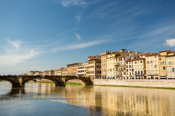 Fototapeta na wymiar Arno river in Florence, Italy