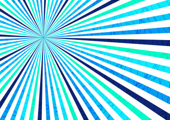 Striped abstract background, bright colored rays emanating from the center.