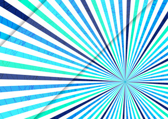Striped abstract background, bright colored rays emanating from the center.
