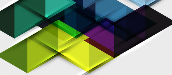 Triangle geometrical modern business presentation design template, abstract pattern for any background