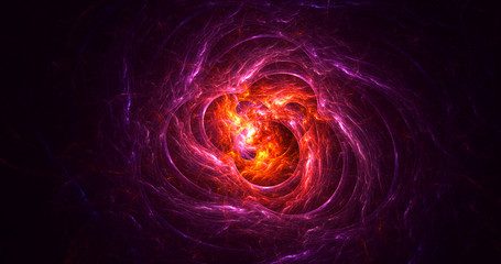 3D rendering abstract round light background