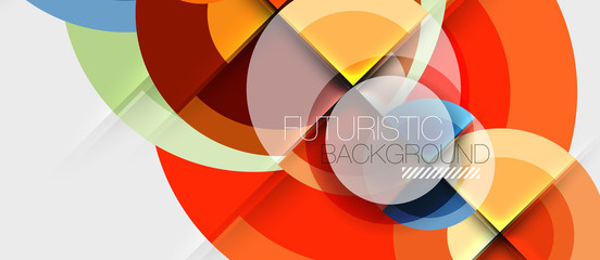 Geometric design abstract background - circles