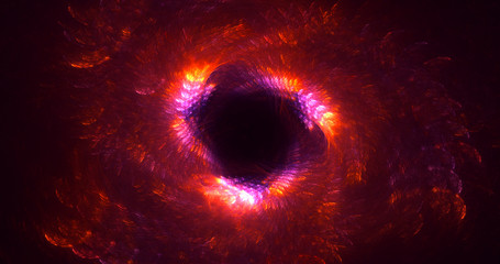 3D rendering abstract round light background