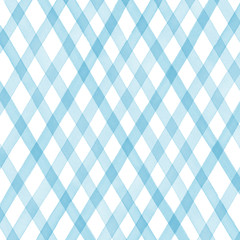 水彩　水色　チェック　背景イラスト