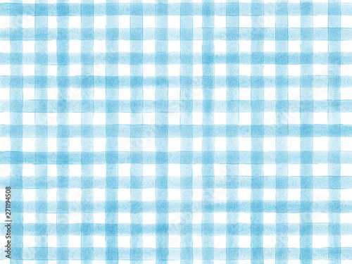 水彩 水色 チェック 背景イラスト Wall Mural Wallpaper Murals Perori 水彩 水色 チェック 背景イラスト Wall Mural Wallpaper Murals Perori