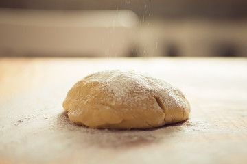 dough on a cutting board